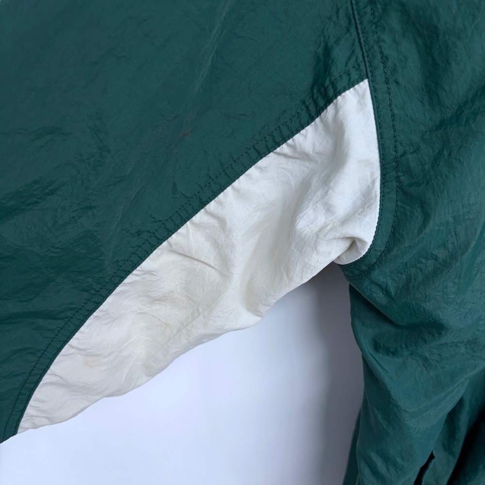 Vintage Starter Green Bay Packers Windbreaker Jacket Medium Green Stitched Nylon - Picture 8 of 11